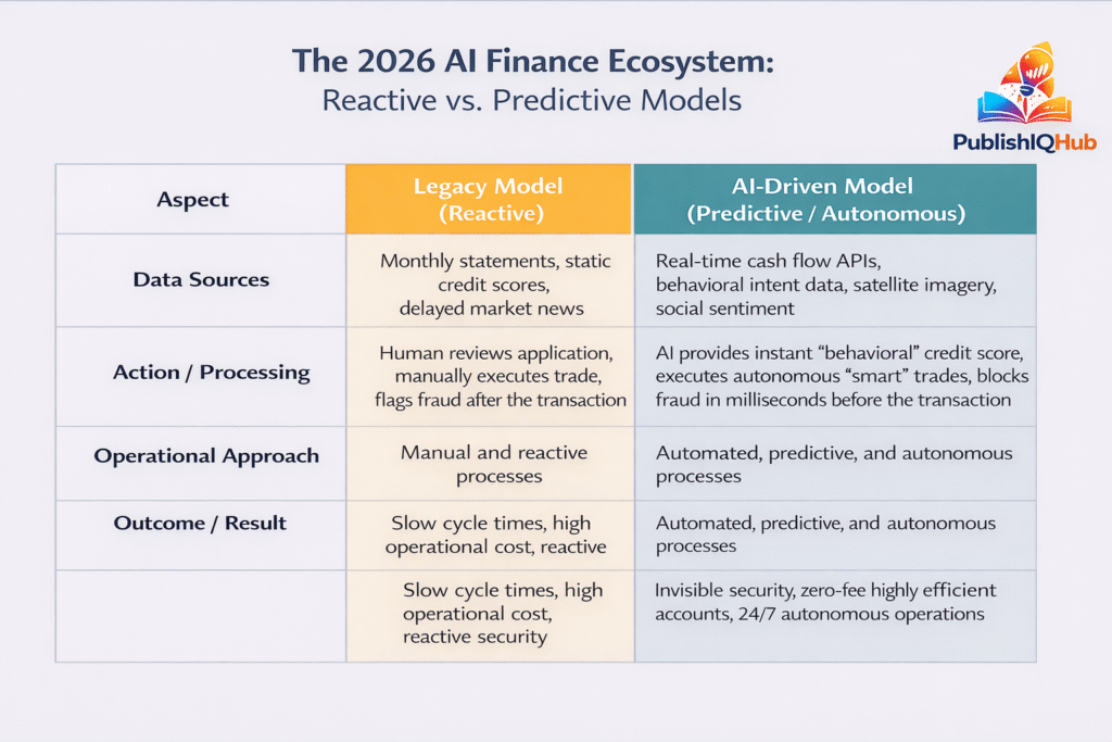 The 2026 AI Finance Ecosystem: Reactive vs. Predictive Models