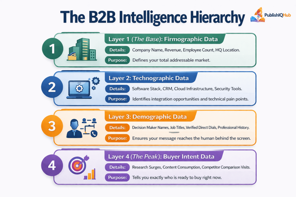 The B2B Intelligence Hierarchy - For B2B Data providers