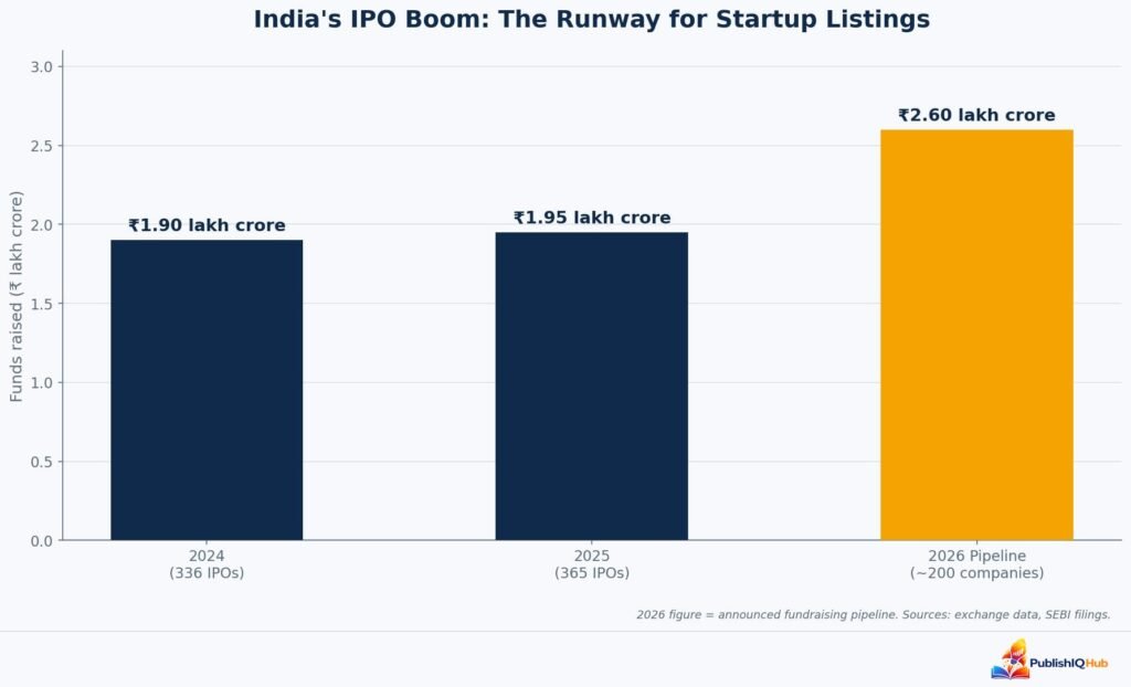 India's IPO Fund raising trend 2026 - Startup Funding to IPO