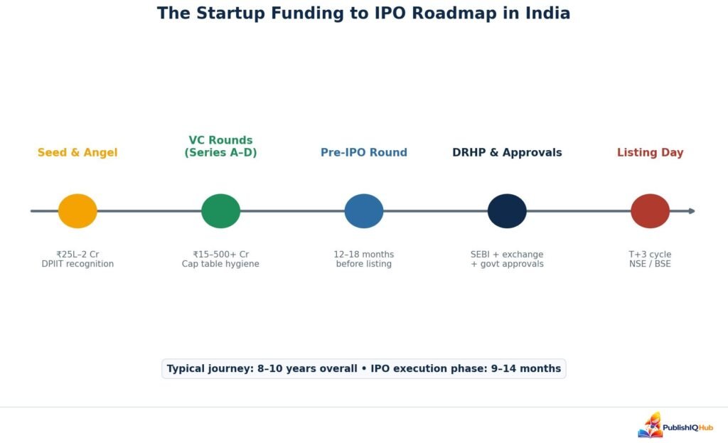 Startup funding IPO roadmap