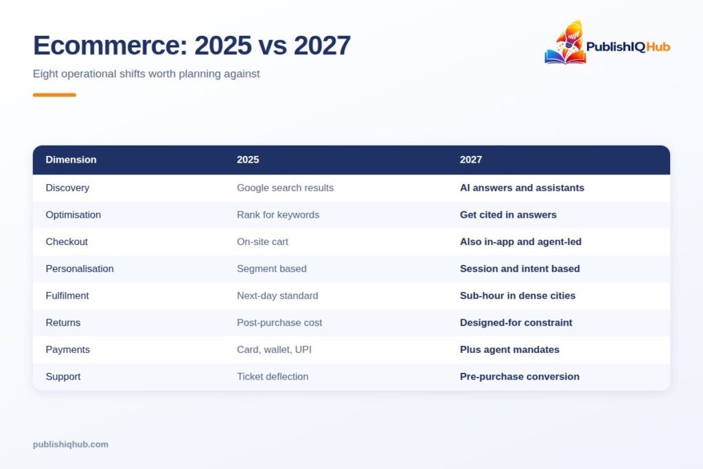 Ecommerce Trends - 2025 vs 2027