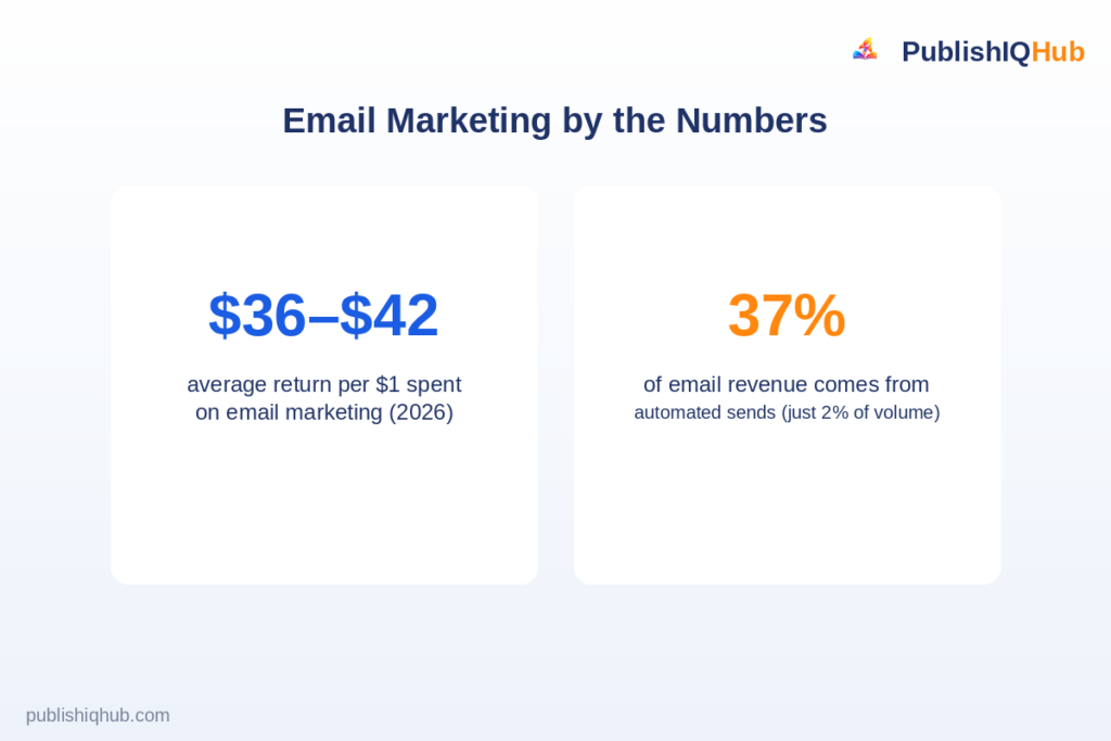 Email marketing ROI and automation revenue statistics 2026